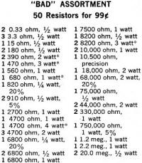 50 Resistors for 99¢ - RF Cafe
