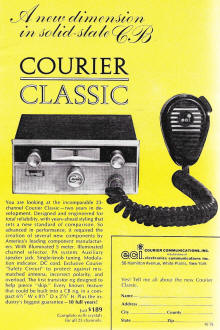 Courier Communications Citizens Band (CB) Radio Advertisement - RF Cafe