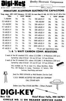 Digi-Key, July 1974 Popular Electronics - RF Cafe