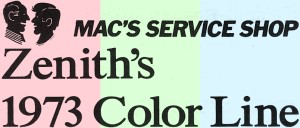 Mac's Service Shop: Zenith's 1973 Color Line, March 1973 Popular Electronics - RF Cafe