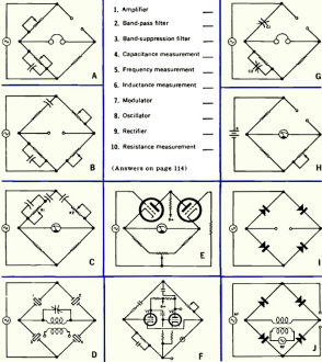 Bridge Function Quiz, July 1969 Popular Electronics - RF Cafe