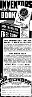 Inventors This Book and Invention Record (Cost You Nothing) (May 1943 Popular Mechanics) - RF Cafe
