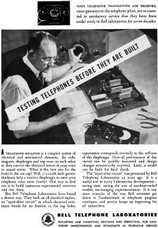Bell Telephone Laboratories, November 1947 Popular Science - RF Cafe