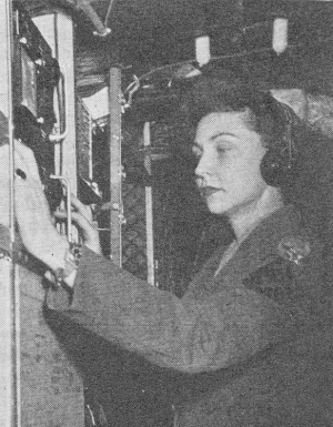 WAC operating radio in C-47 - RF Cafe