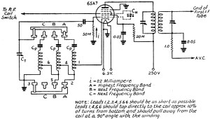 Recommended oscillator switching for the 6SA7 - RF Cafe