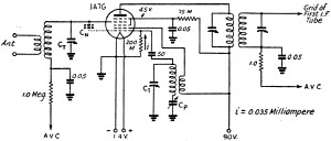 Converter circuit for the 1A7G or 1A7GT - RF Cafe