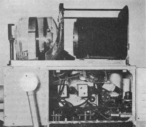 RF Cafe - Television camera opened to show arrangement of parts, QST Looks at Television, January 1945 QST