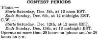 YL December 1953 Contest Periods - RF Cafe
