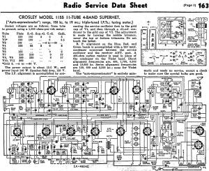 Crosley Model 1155, 11-Tube 4-Band Superhet, May 1936 Radio-Craft - RF Cafe