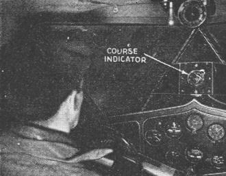 Note "cross-pointer" (course indicator) meter on instrument board - RF Cafe