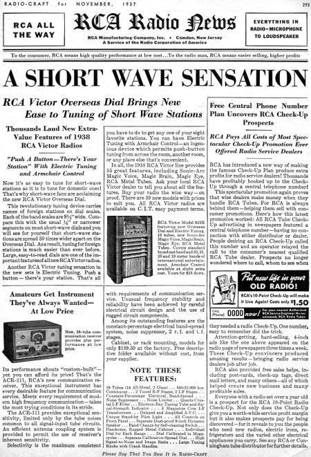 RCA Radio News, November 1937 Radio-Craft - RF Cafe