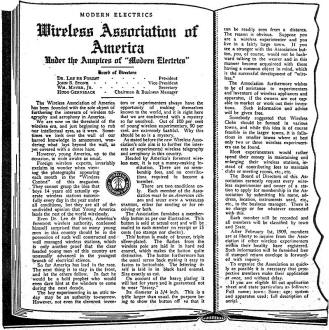 First Radio Association: Wireless Association of America, January 1947 Radio-Craft - RF Cafe