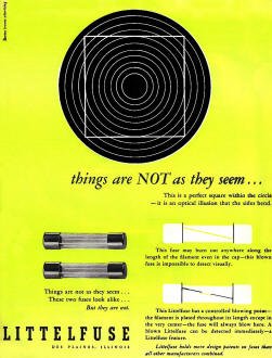 Vintage Littelfuse Advertisement, October 1953 Radio-Electronics - RF Cafe