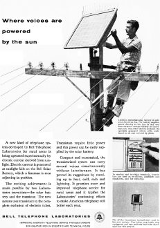 Bell Telephone Laboratories - PV Arrays, January 1956 Radio-Electronics - RF Cafe
