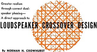 Loudspeaker Crossover Design, July 1952 Radio-Electronics - RF Cafe