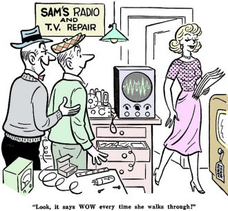 Electronics-Themed Comics (p64), April 1952 Radio-Electronics - RF Cafe