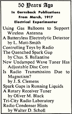 50 Years Ago March 1917 Radio Electronics - RF Cafe