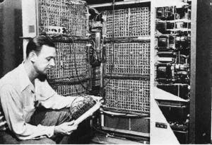 View of computer showing vacuum tube bays - RF Cafe