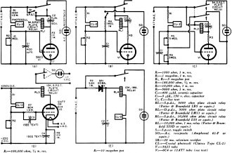 Five practical circuits using the Clairex CL-2 crystal photocell - RF Cafe