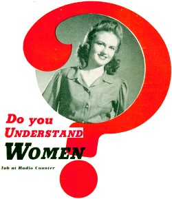 Do You Understand Women?, September 1942 Radio Retailing Today - RF Cafe