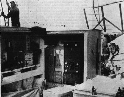 Photograph of the first radar installation on a ship - RF Cafe