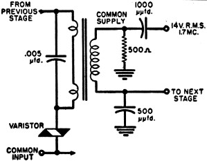 The varistor is used for circuit stability - RF Cafe