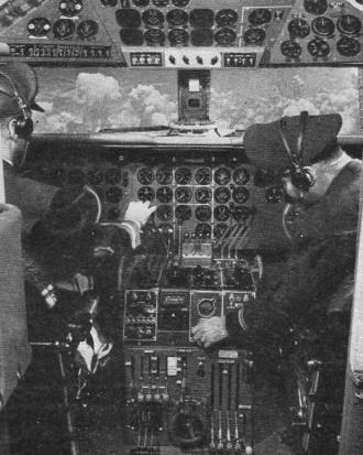 The instrument panel of the DC-6 - RF Cafe