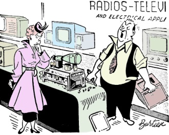 Electronics-Themed Comic (p110) January 1949 Radio & Television News - RF Cafe