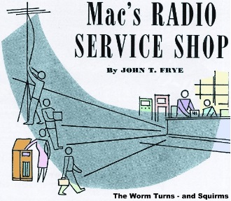 Mac's Radio Service Shop: The Worm Turns - And Squirms, January 1953 Radio & Television News - RF Cafe
