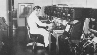 Naval communication room at the Cheltenham, Maryland, Naval Radio Station - RF Cafe