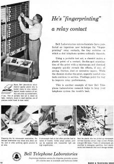 Bell Telephone Laboratories: Relay Contact Inspection, July 1955 Radio & Television News - RF Cafe