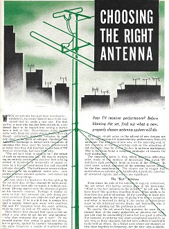 Choosing the Right Antenna, September 1958 Radio & TV News - RF Cafe