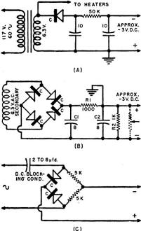 A simple fixed bias circuit using either a 1N34 or a 1N4S - RF Cafe