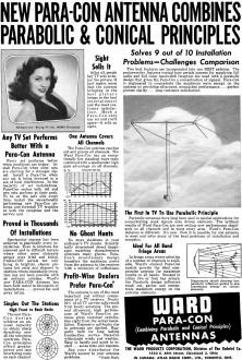 Ward Para-Con Antenna, September 1951 Radio & Television News - RF Cafe