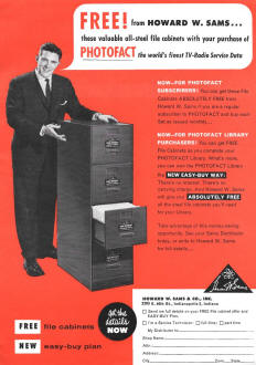 Howard W. Sams & Co. Ad, March 1958 Radio News - RF Cafe