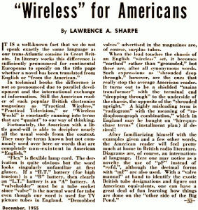 "Wireless" for Americans, December 1955 Radio & Television News - RF Cafe