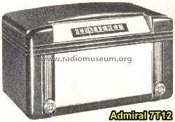 Admiral 7T12 Radio (radiomuseum.org) - RF Cafe