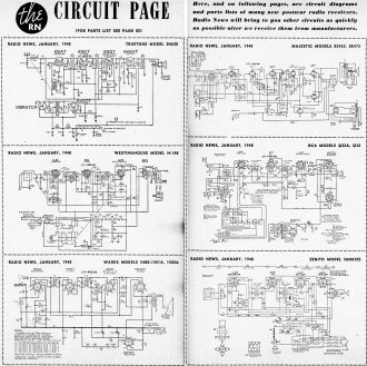 Radio Circuit Page, January 1948 Radio News - RF Cafe
