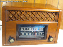 GE model 220 tabletop radio (front) - RF Cafe