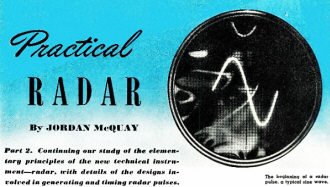 Practical Radar (part 2), July 1945 Radio News - RF Cafe