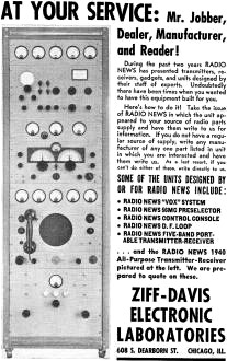 Ziff-Davis Electronic Laboratories, January 1940 Radio News - RF Cafe