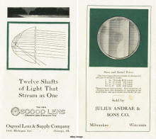 Osgood Lens Brochure, cover (eBay image) - RF Cafe
