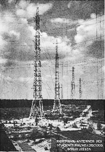 short-wave station and aerial masts at Zeesen, near Berlin - RF Cafe
