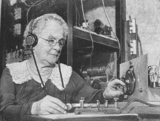 Mrs. Madeline Boeder, 73-year-old radio operator - RF Cafe