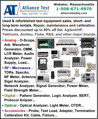 Alliance Test Equipment (buy, sell, lease) - RF Cafe