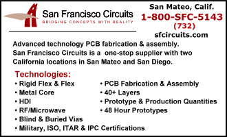 San Francisco Circuits (printed circuit boards) - RF Cafe