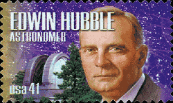 Edwin Hubble postage stamp - RF Cafe