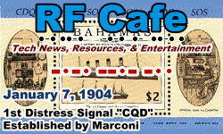 Day in Engineering History January 7 Archive - RF Cafe