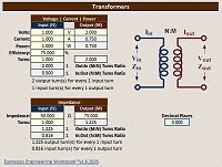 Transformer Calculator in RF Cafe's Espresso Engineering Workbook - RF Cafe