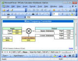 RF Cafe Calculator Workbook screen shot - Mixer Frequency Conversion Calculator